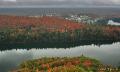 2005_NorthOntario012 Fire Tower Lookout - 赏枫绝佳,全方位俯瞰City of Elliot Lake, 远眺Manitoulin Island