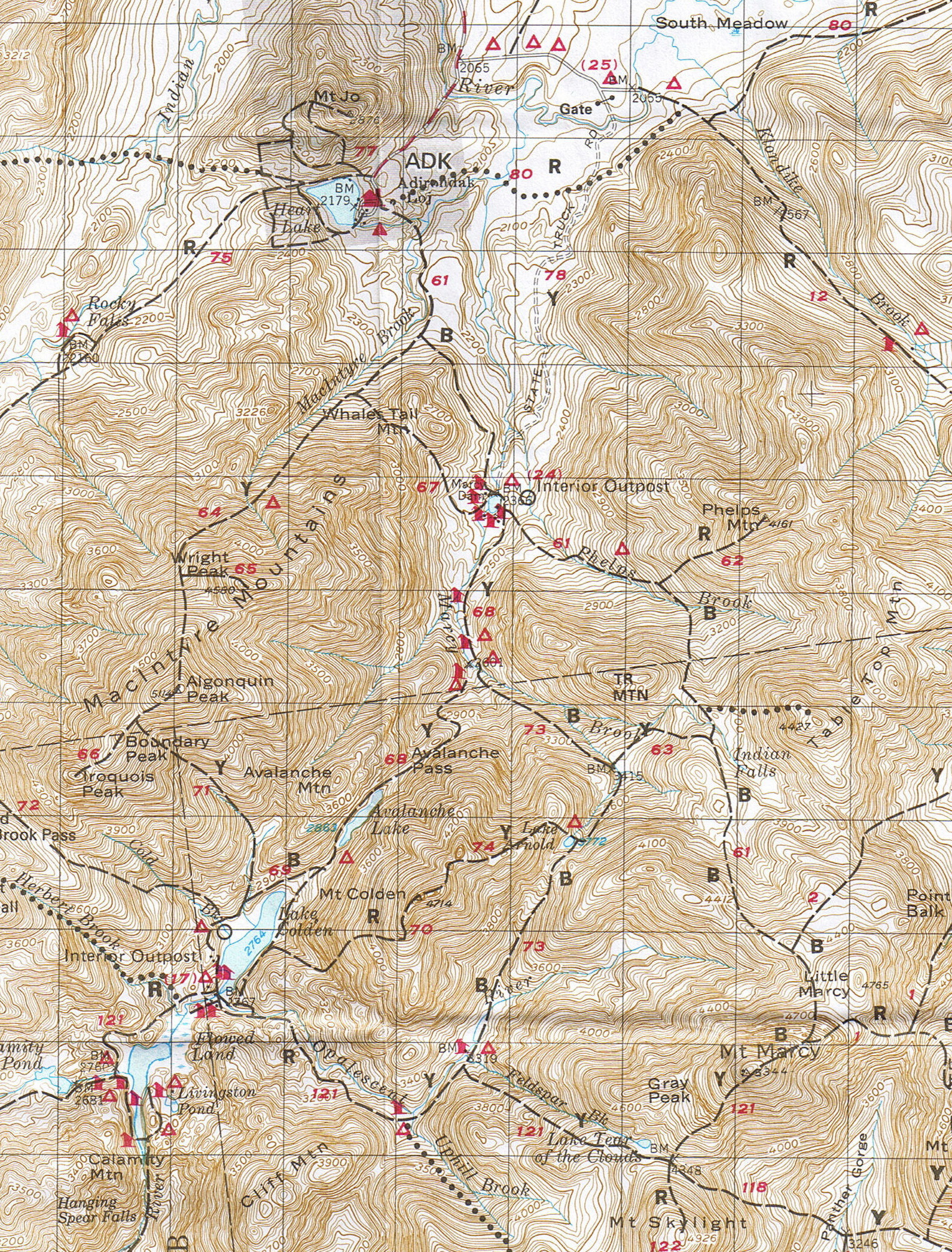 ADK HikingTopoMap Detail 